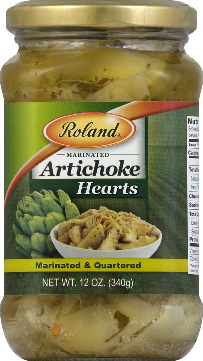 slide 2 of 2, Roland Quartered Marinated Artichoke Hearts 12 oz, 12 oz