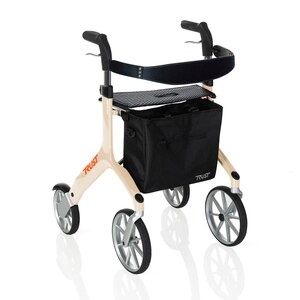 slide 1 of 1, Stander Let's Fly Rollator, Beige, 1 ct