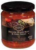 slide 1 of 1, Private Selection Mellow Black Bean & Corn Salsa Mild, 16 oz