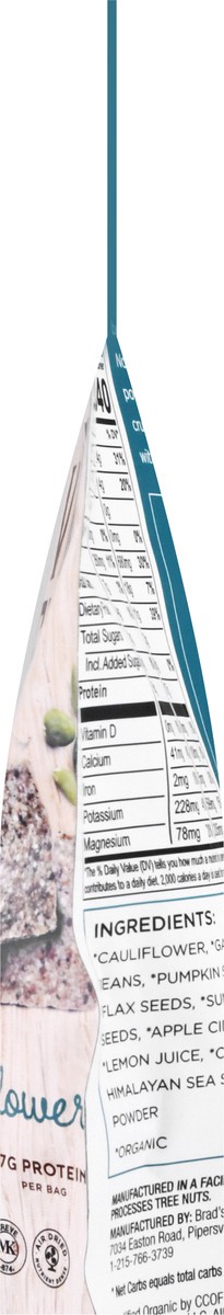 slide 7 of 12, Brad's Sea Salt Cauliflower Veggie Flats 3 oz, 3 oz