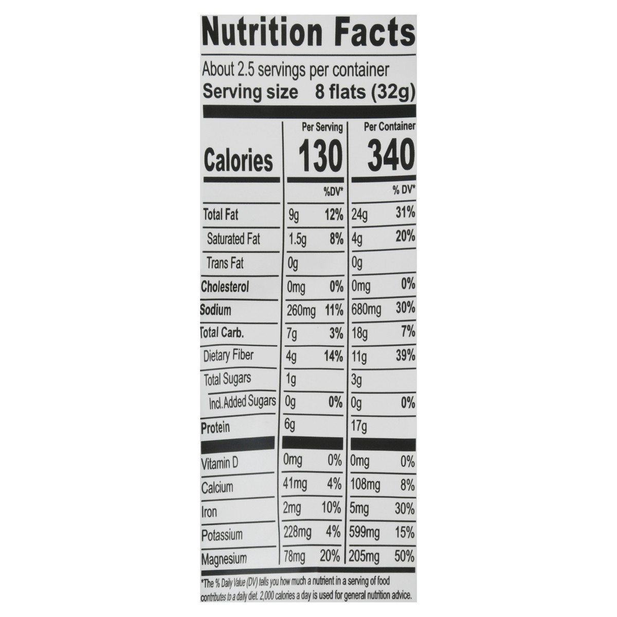 slide 6 of 12, Brad's Sea Salt Cauliflower Veggie Flats 3 oz, 3 oz