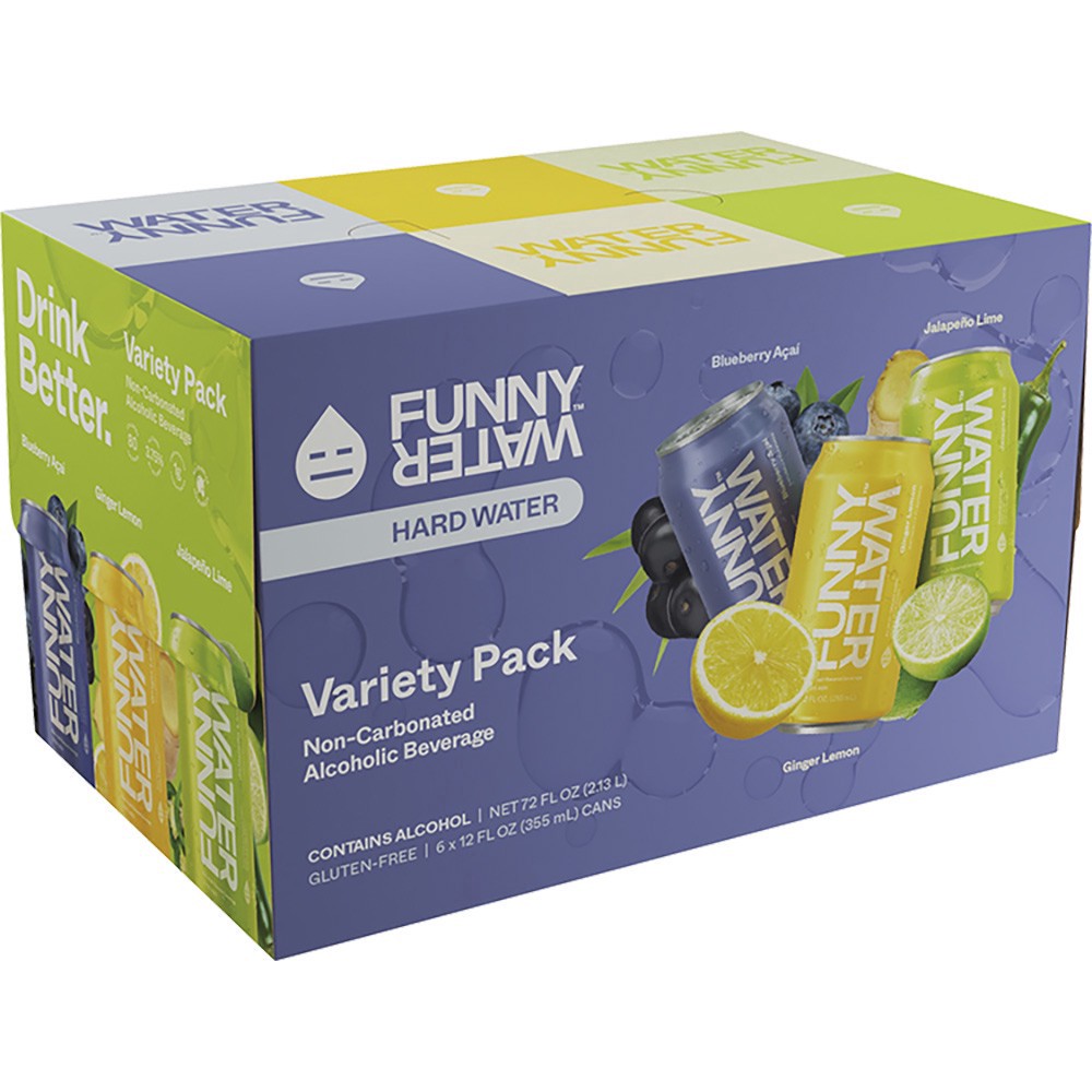 slide 1 of 1, Funny Water Vp2 Sweet Savory Var, 6 ct; 12 oz