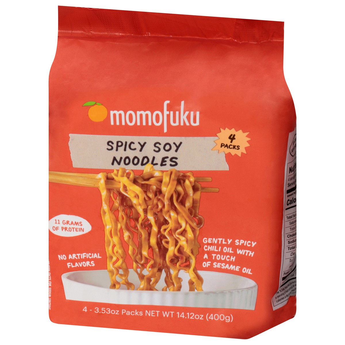 slide 3 of 4, Momofuku Spicy Soy Noodles 4 - 3.53 oz Packs, 4 ct