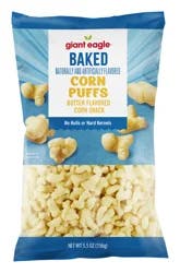 Giant Eagle Baked Corn Puffs, Butter Flavored