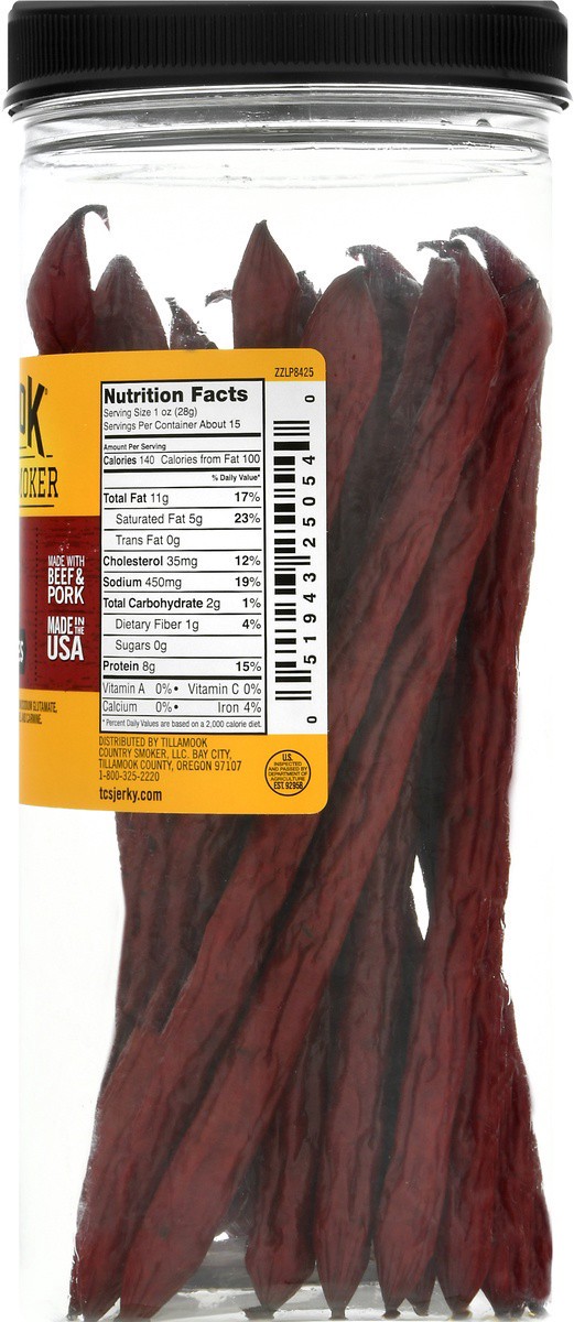 slide 9 of 9, Tillamook Country Smoker Pepperoni Smoked Sausages 20 ea, 20 ct