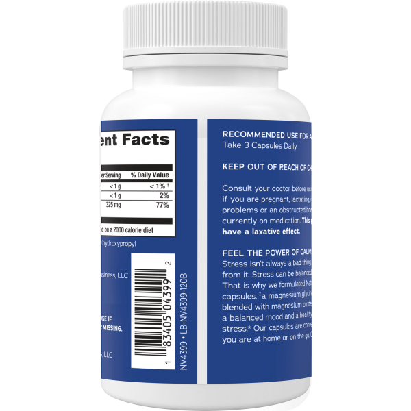 slide 4 of 29, Natural Vitality Calm Natural Vitality Magnesium Glycinate 325mg 120 Vegan Capsules, 120 ct