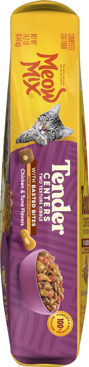 slide 14 of 14, Meow Mix Tender Centers with Basted Bites Chicken and Tuna 14.2 lb, 13.5 lb