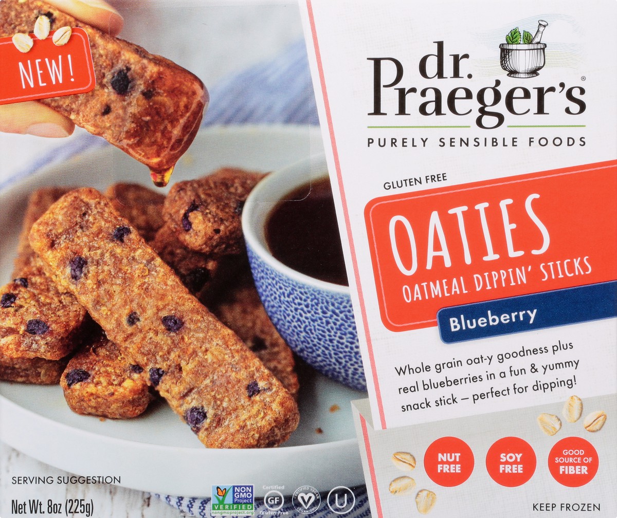 slide 2 of 13, Dr. Praeger's Blueberry Dippin Stick Oaties, 8 oz