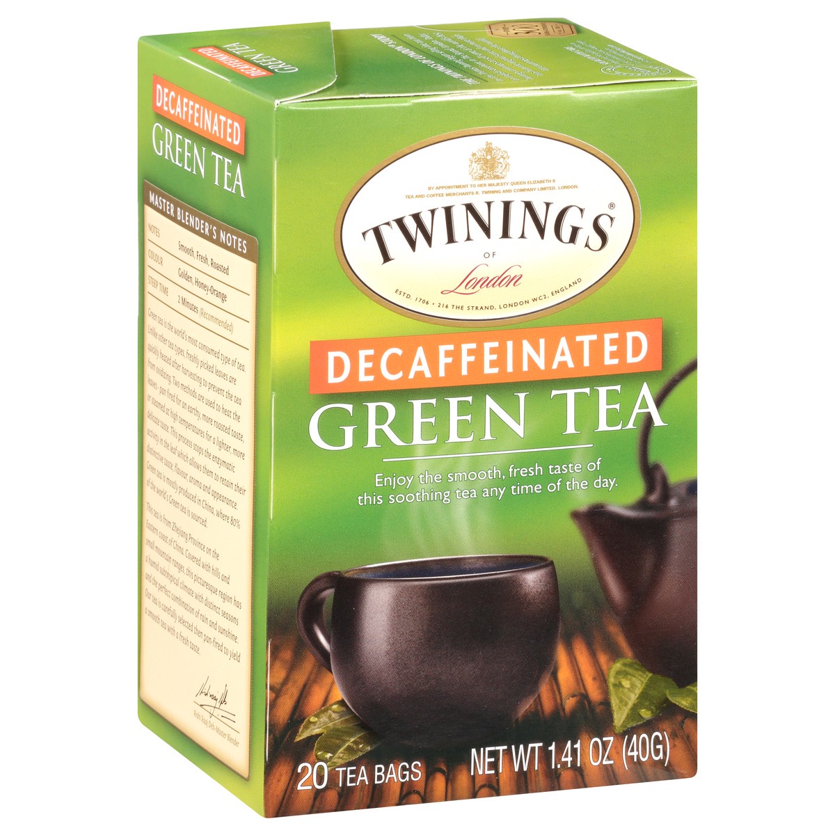 slide 7 of 9, Twinings Decaffeinated Green Tea 20 Tea Bags - 20 ct; 1.41 oz, 20 ct; 1.41 oz