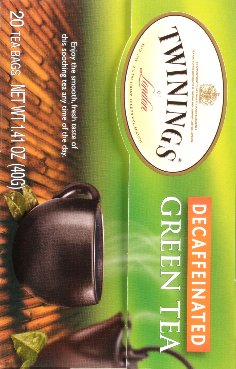 slide 3 of 9, Twinings Decaffeinated Green Tea 20 Tea Bags - 20 ct; 1.41 oz, 20 ct; 1.41 oz