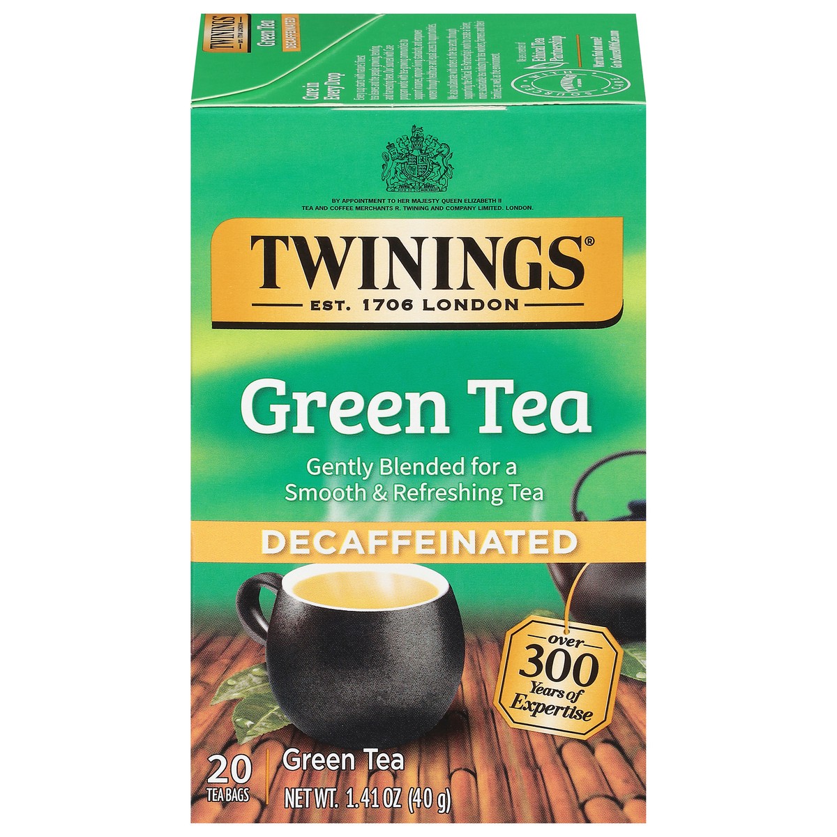 slide 1 of 9, Twinings Decaffeinated Green Tea 20 Tea Bags - 20 ct; 1.41 oz, 20 ct; 1.41 oz