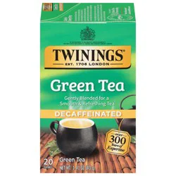 Twinings Decaffeinated Green Tea 20 Tea Bags - 20 ct; 1.41 oz