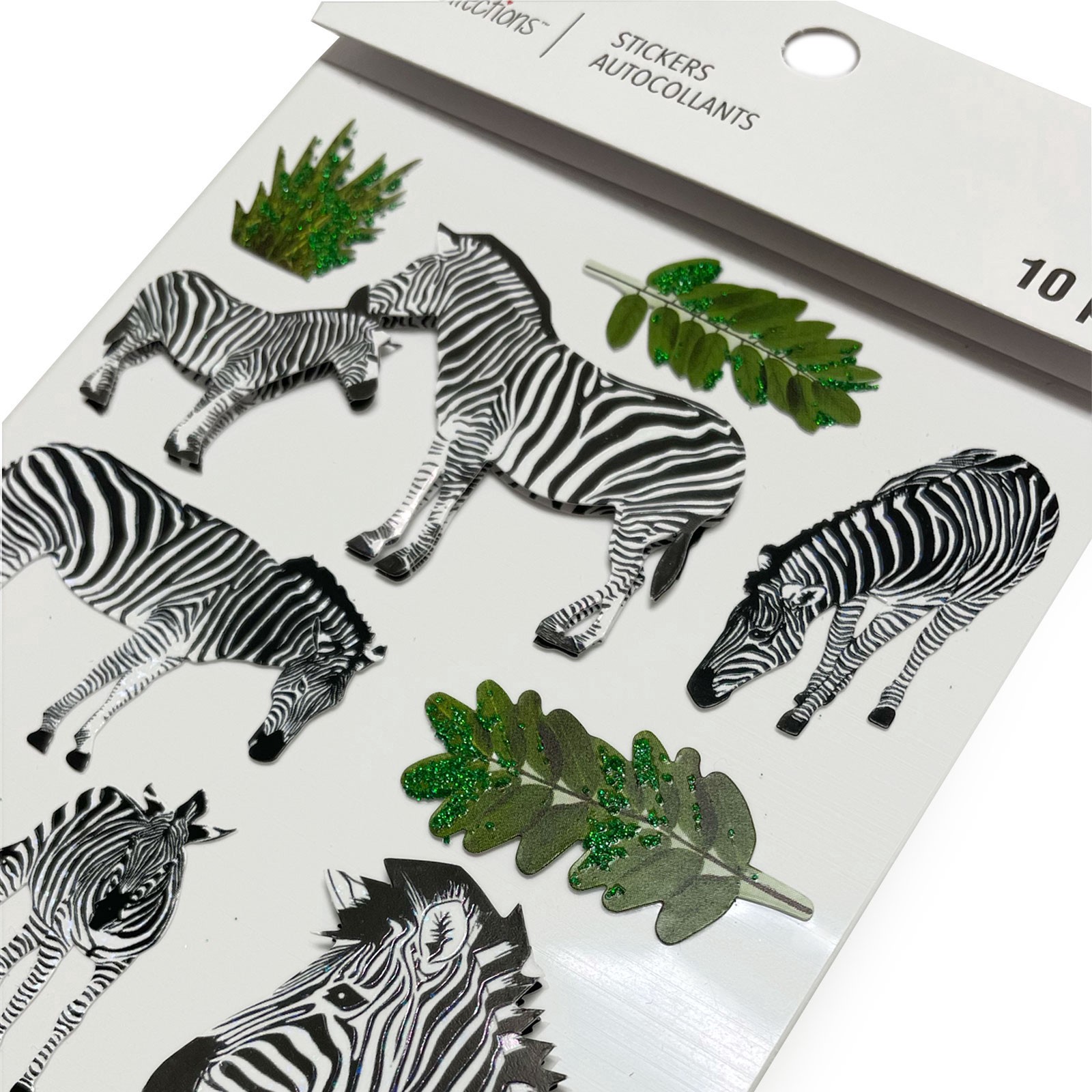 slide 4 of 4, Zebra Stickers By Recollections, 3.875 in x 6.875 in