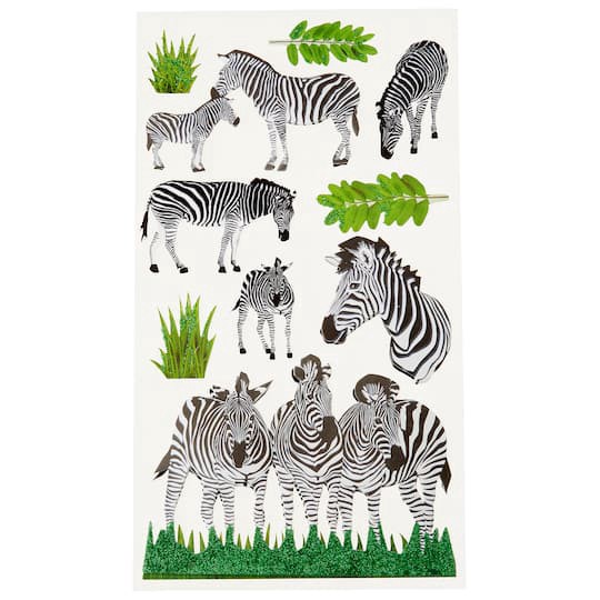 slide 1 of 4, Zebra Stickers By Recollections, 3.875 in x 6.875 in