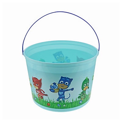 slide 1 of 1, PJ Masks Medium Plastic Aqua Easter Bucket, 1 ct