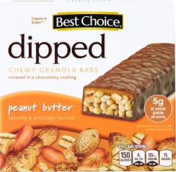 Best Choice Dipped Peanut Butter Granola Bars