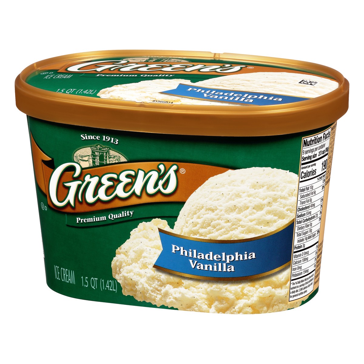 slide 6 of 10, Green's Philadelphia Vanilla Premium Ice Cream, 1.5 Quarts, 1.5 qt