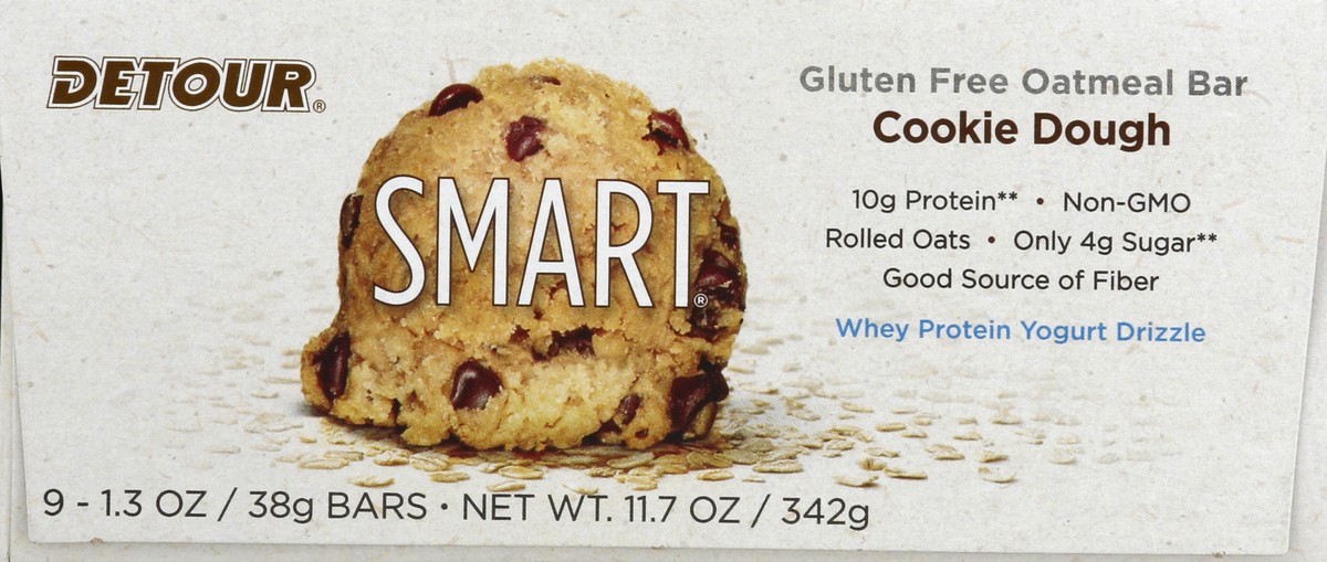 slide 6 of 6, Detour Cookie Dough Smart Bar Whey Protn, 12.06 oz