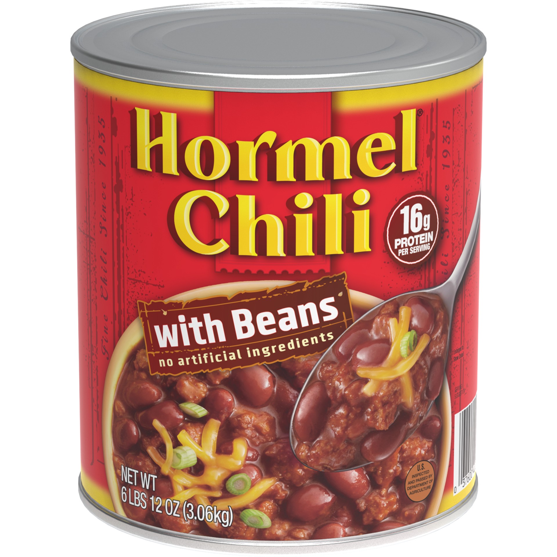 slide 1 of 1, Hormel Chili with Beans, 108 oz