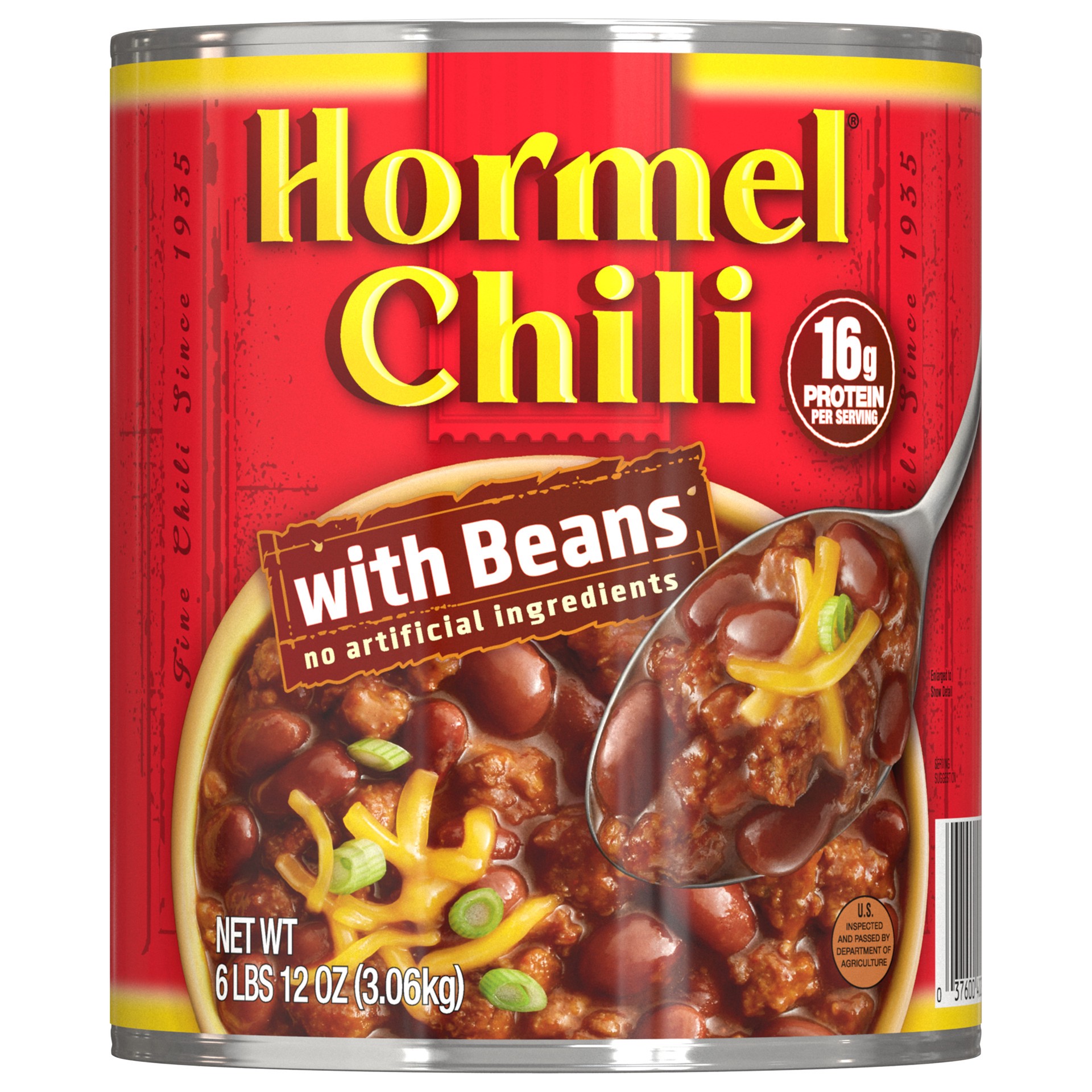 slide 1 of 1, Hormel Chili with Beans, 108 oz