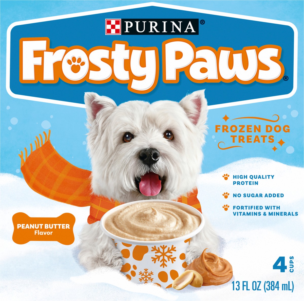 slide 2 of 9, Frosty Paws Purina FROSTY PAWS Peanut Butter Flavor Frozen Dog Treats - 4 Count, 4 ct