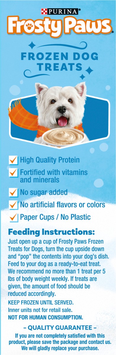 slide 4 of 9, Frosty Paws Purina FROSTY PAWS Peanut Butter Flavor Frozen Dog Treats - 4 Count, 4 ct