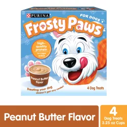 Purina Frosty Paws Peanut Butter Flavor Frozen Dog Treats