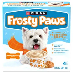Purina FROSTY PAWS Peanut Butter Flavor Frozen Dog Treats