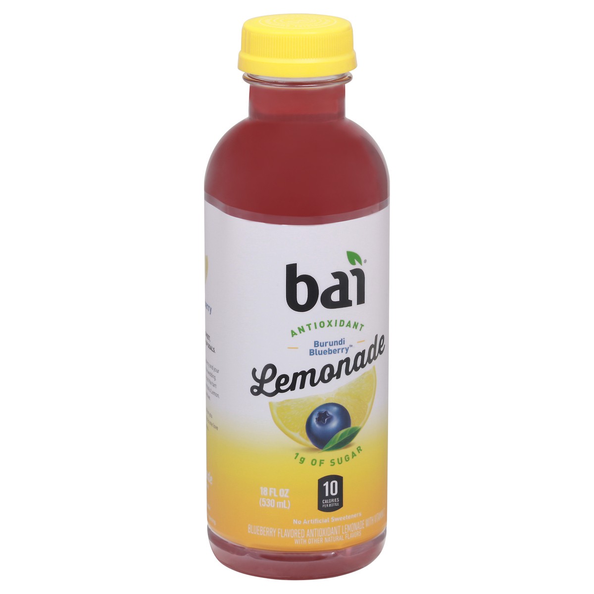 slide 4 of 9, Bai Antioxidant Burundi Blueberry Lemonade - 18 fl oz, 18 fl oz