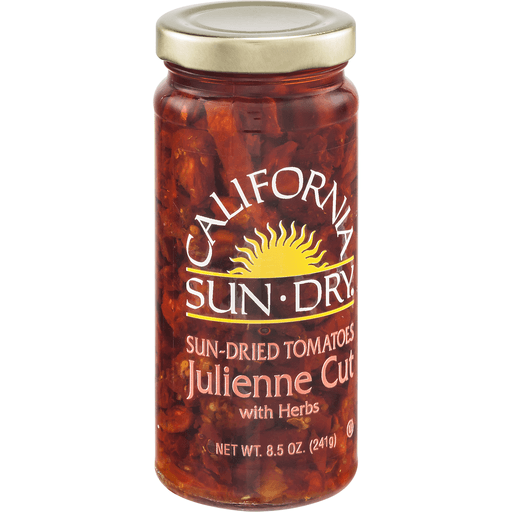 slide 3 of 8, California Sun Dry Sun-Dried Tomatoes Julienne Cut with Herbs, 8.5 oz
