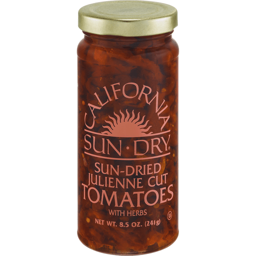slide 5 of 8, California Sun Dry Sun-Dried Tomatoes Julienne Cut with Herbs, 8.5 oz