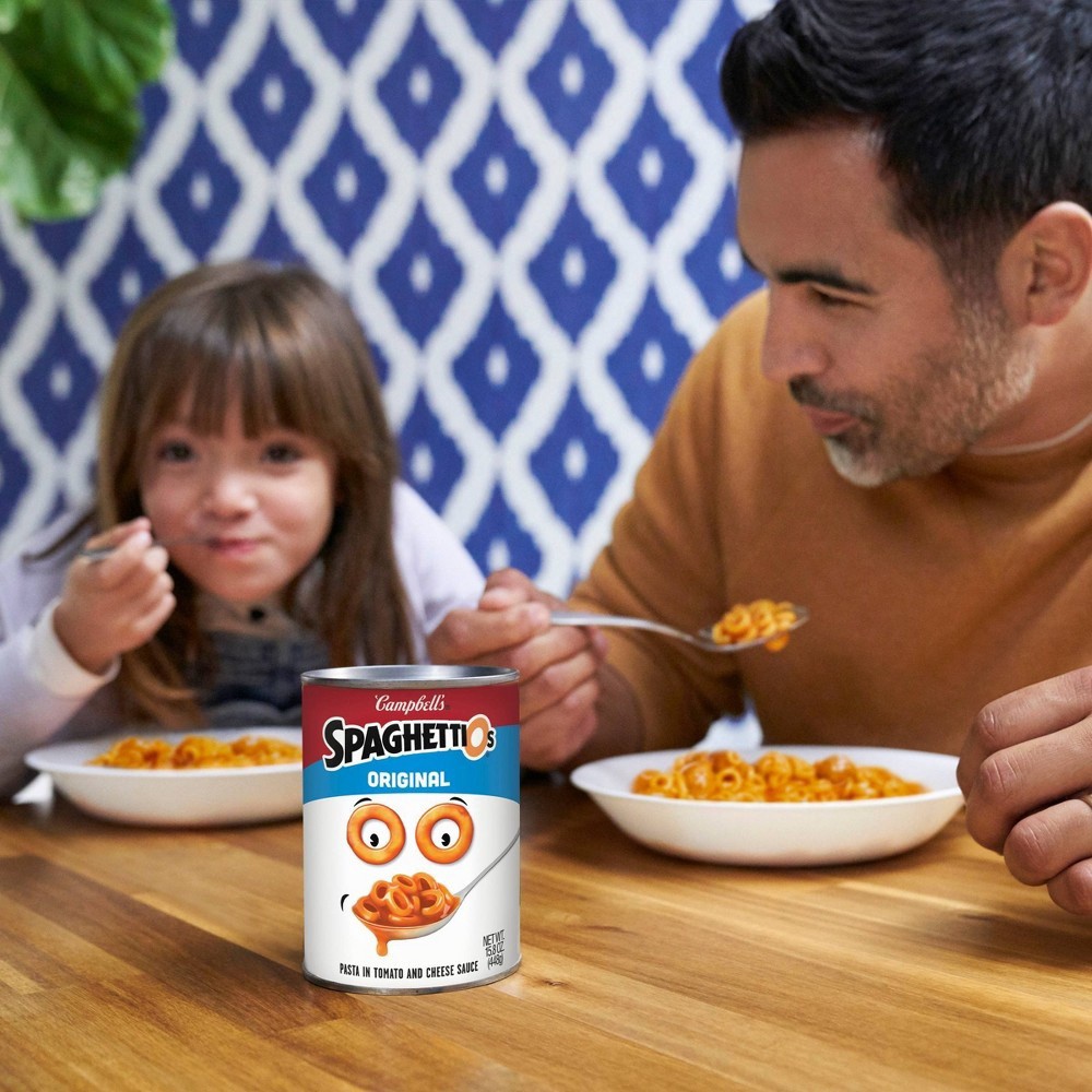 slide 7 of 7, Campbell's SpaghettiOs Original Canned Pasta, 15.8 oz Can (Pack of 4), 63.20 oz