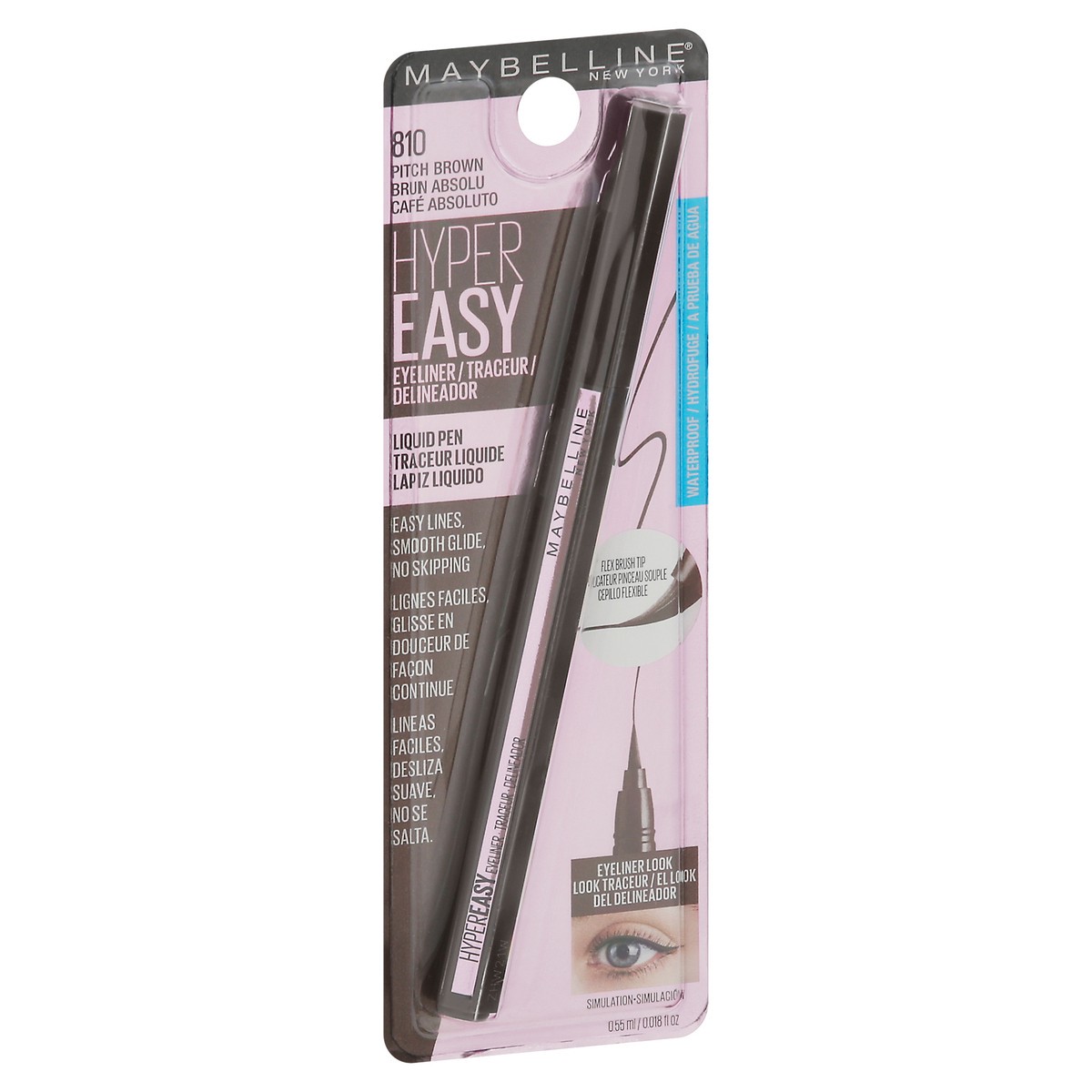 slide 4 of 9, Maybelline Hyper Easy Pitch Brown Liquid Pen Eyeliner 0.018 fl oz, 0.02 fl oz