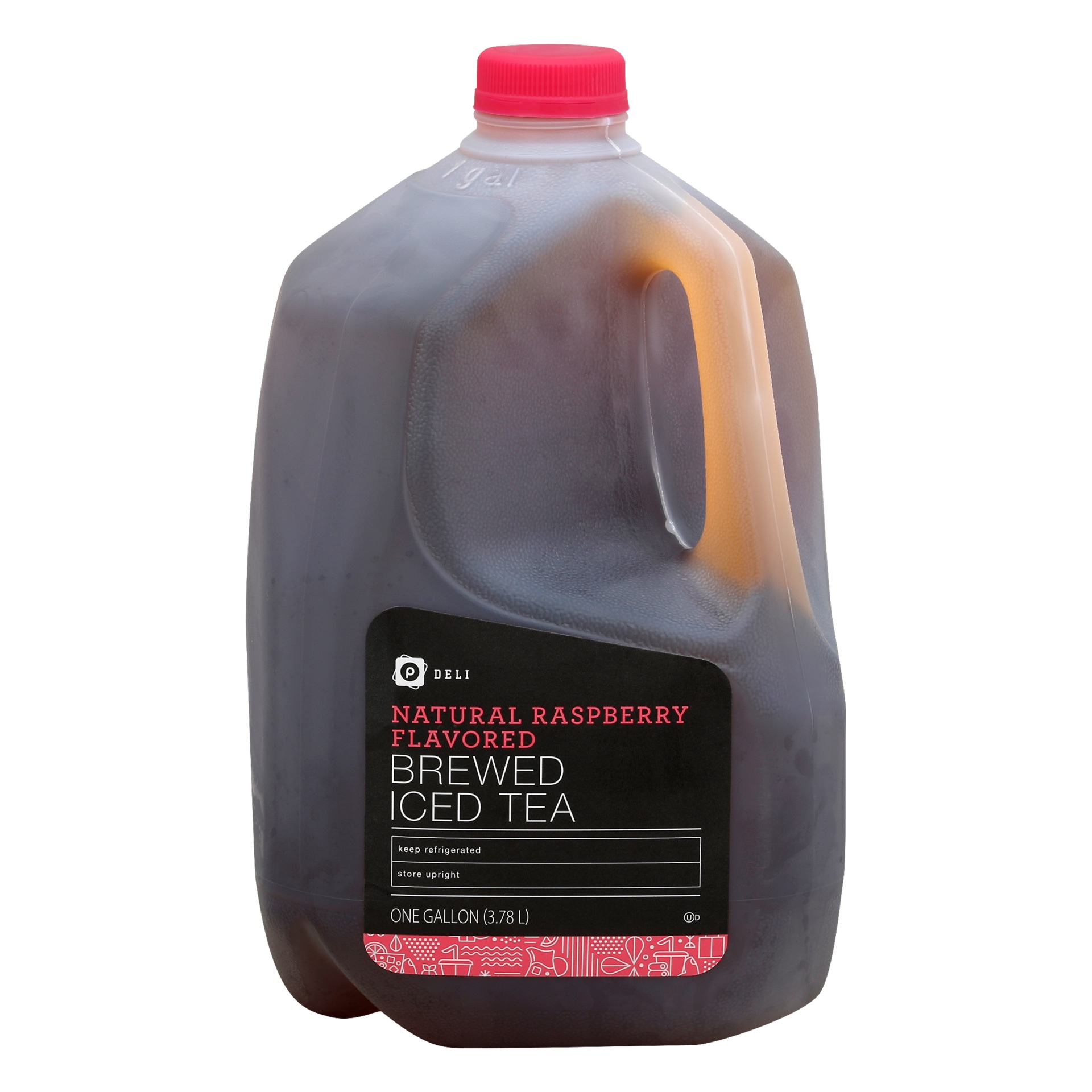 slide 1 of 1, Publix Deli Brewed Natural Raspberry Flavored Iced Tea - 1 gal, 1 gal