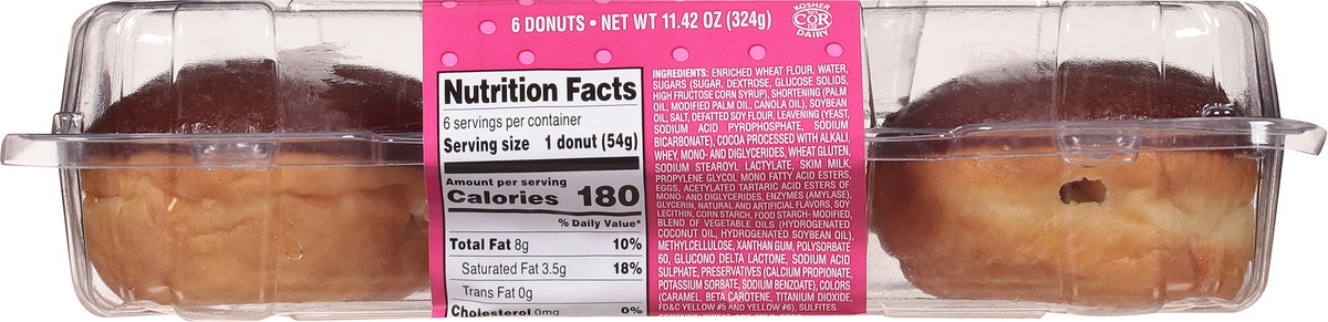 slide 7 of 15, Sweet P's Bake Shop Chocolate Boston Cream Donuts Mini 6 ea, 6 ct