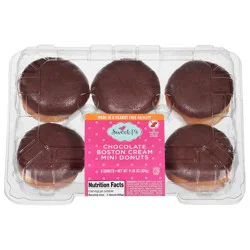 Sweet P's Bake Shop Chocolate Boston Cream Donuts Mini 6 ea