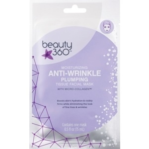 slide 1 of 1, Beauty 360 Moisturizing Anti-Wrinkle Plumping Tissue Facial Mask, 1 ct