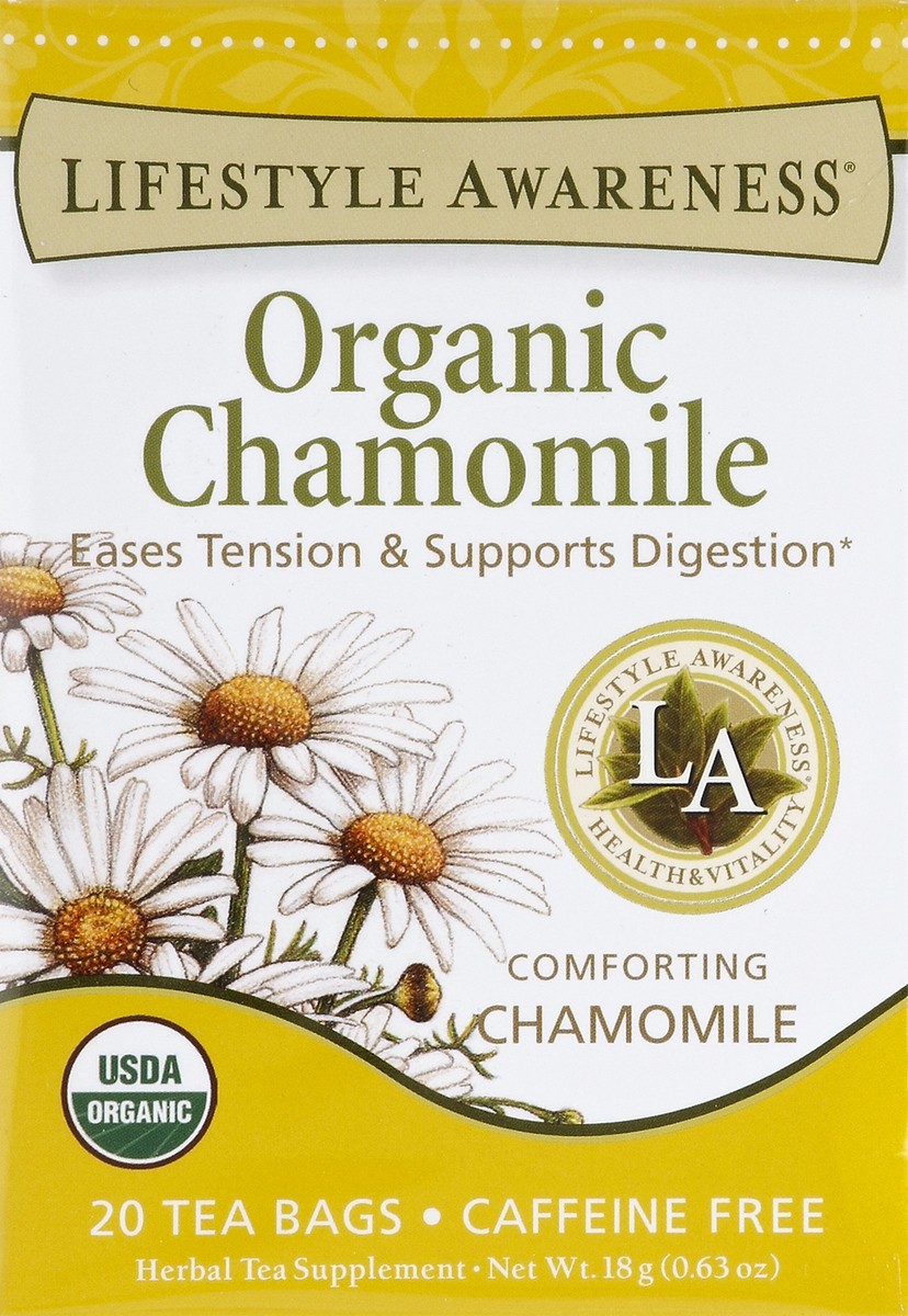 slide 4 of 4, Lifestyle Awareness Organic Chamomile Tea, 20 ct