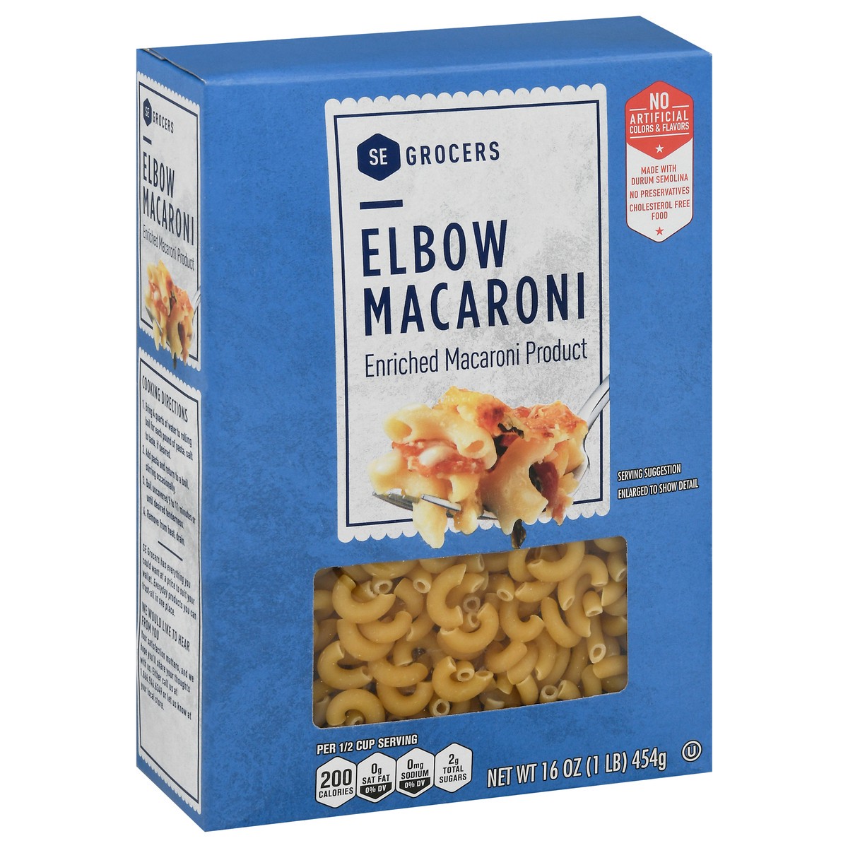 slide 1 of 14, SE Grocers Traditional Elbow Macaroni, 16 oz