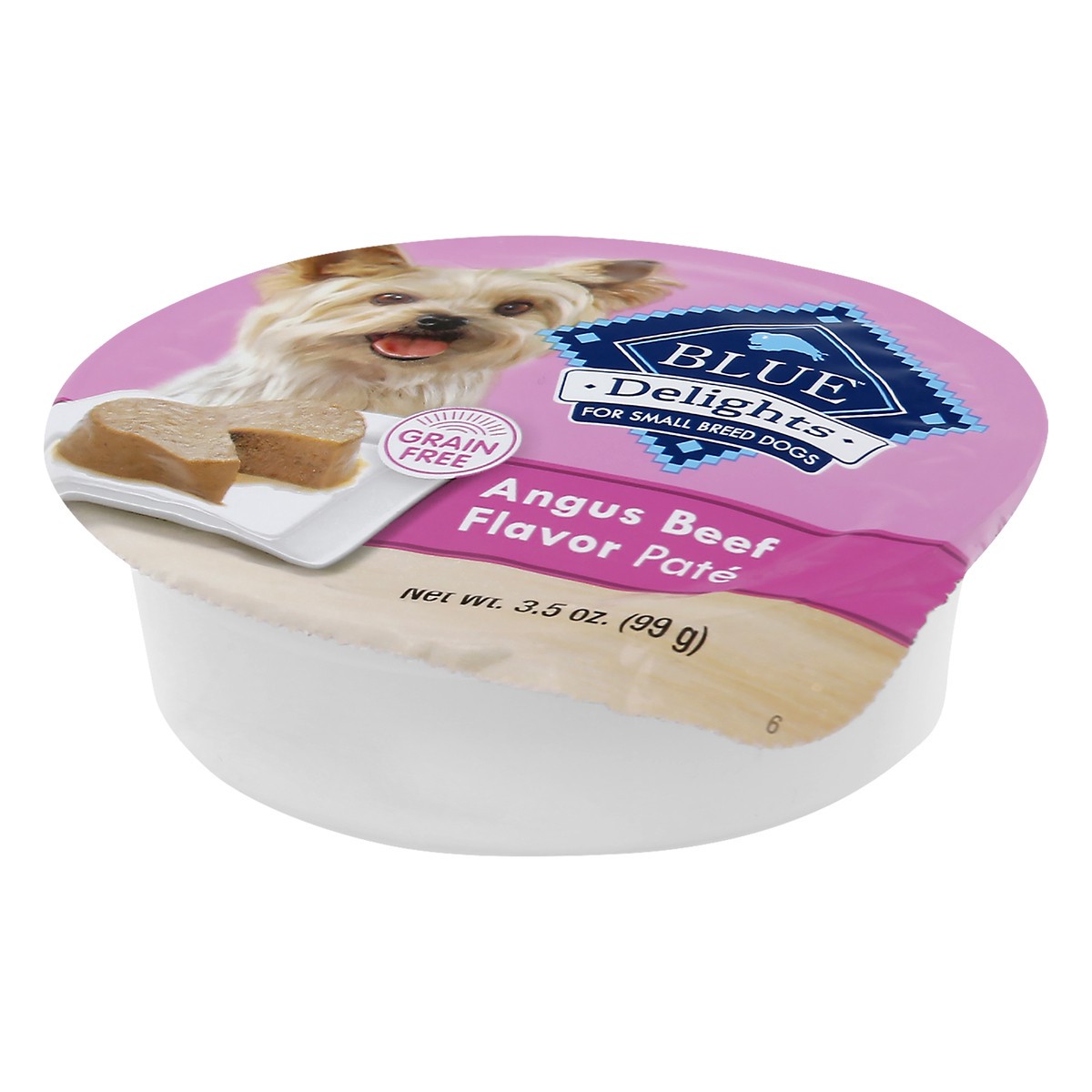 slide 3 of 9, Blue Buffalo Blue Delights Grain Free Pate For Small Breed Dogs Angus Beef Flavor 3.5 oz, 3.5 oz