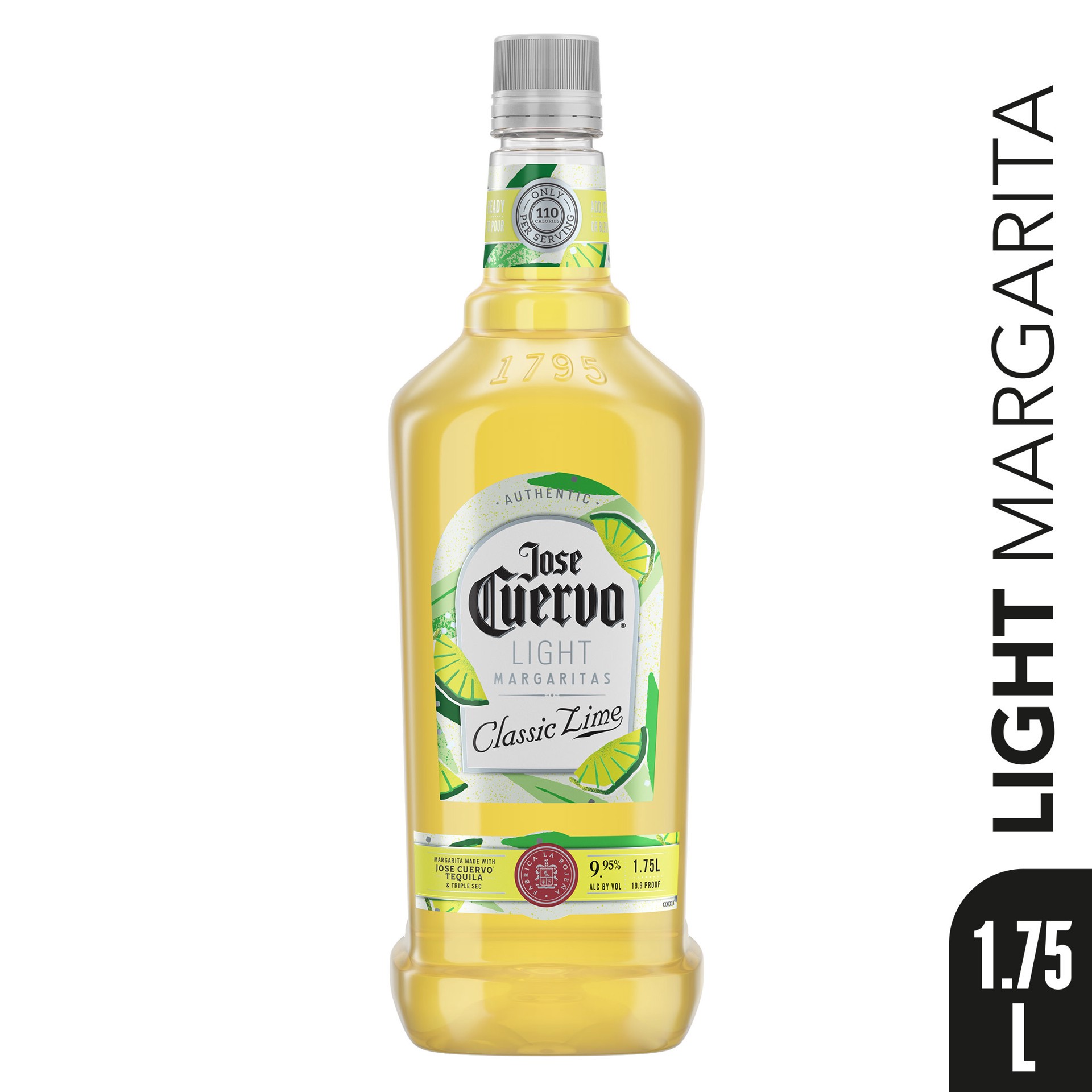 slide 1 of 30, Jose Cuervo Authentic Margarita Classic Lime Light Ready to Drink Cocktail (1.75 L), 1.75 liter