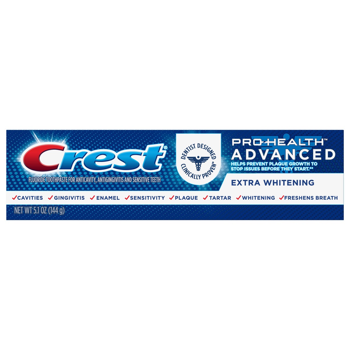 slide 2 of 9, Crest Pro-Health Advanced Extra White Toothpaste (5.1oz), 5.1 oz