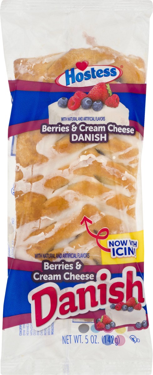 slide 5 of 9, Hostess Berries & Cream Cheese Danish 5 oz, 5 oz