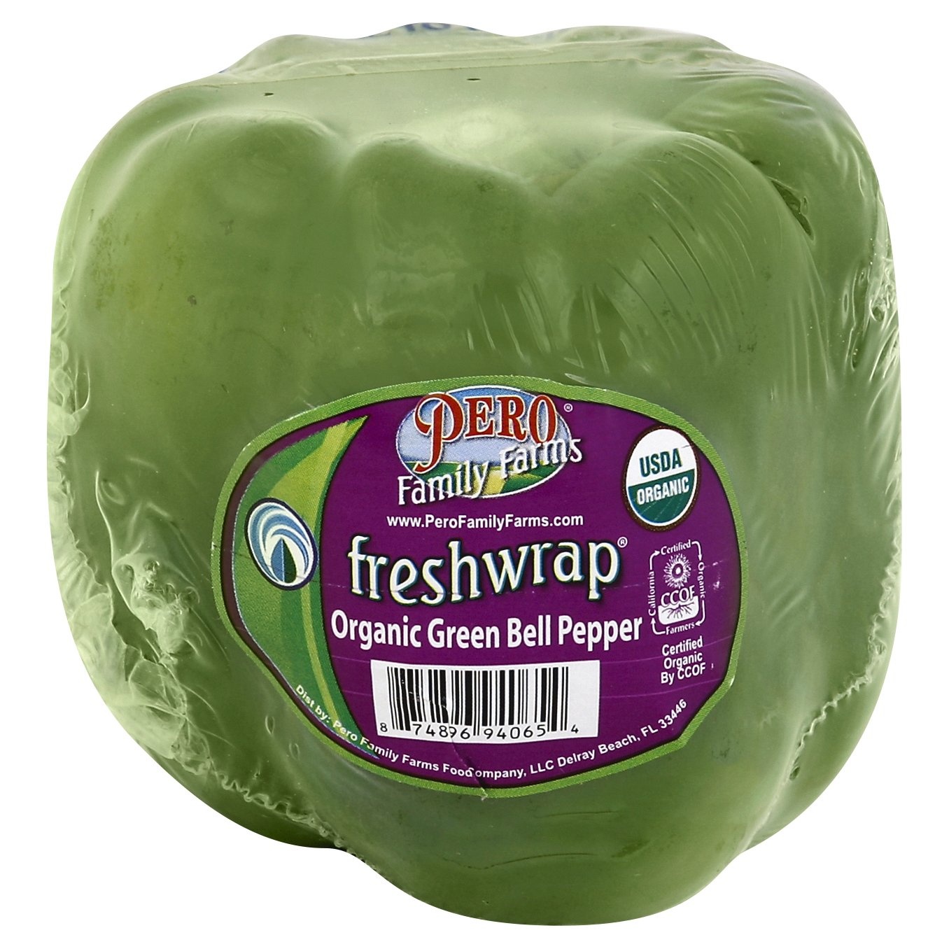 slide 1 of 1, Pero Family Farms Organic Green Bell Peppers, 1 ct