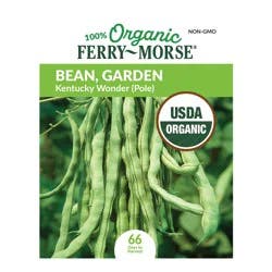Ferry Morse Kentucky Wonder Pole Bean Seeds, Organic