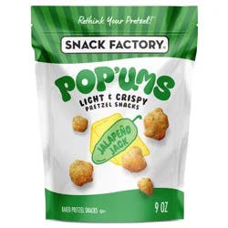 Snack Factory Jalapeno Jack Pretzel Snacks, 9 oz Bag