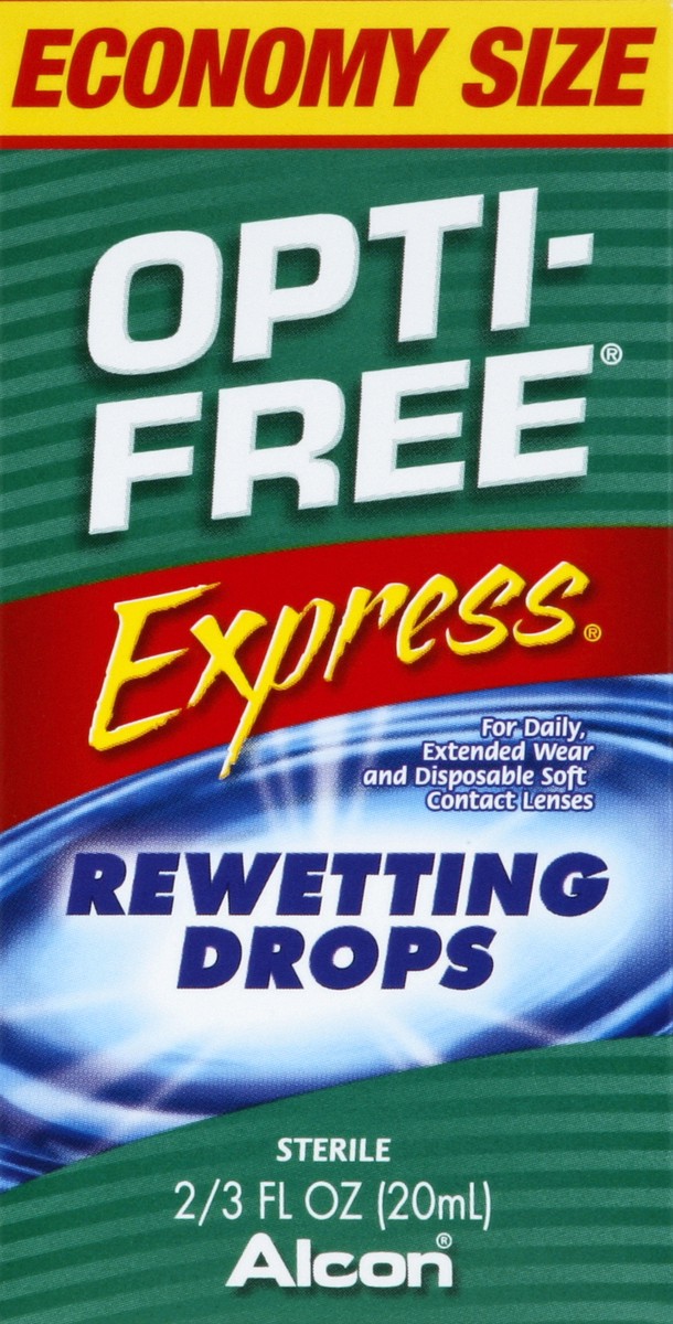 slide 4 of 4, Opti-Free Express Contact Rewetting Drops, 0.67 fl oz