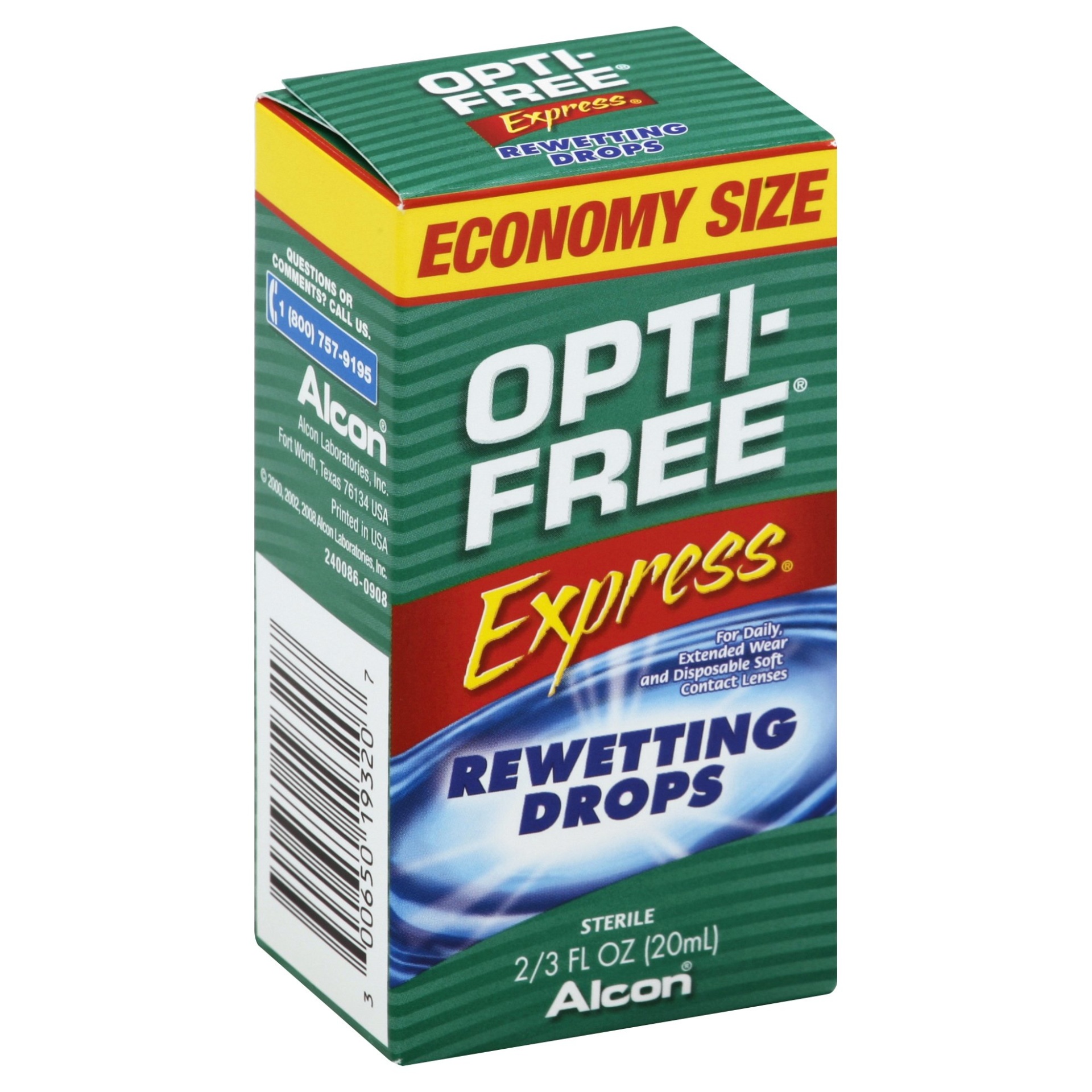 slide 1 of 4, Opti-Free Express Contact Rewetting Drops, 0.67 fl oz