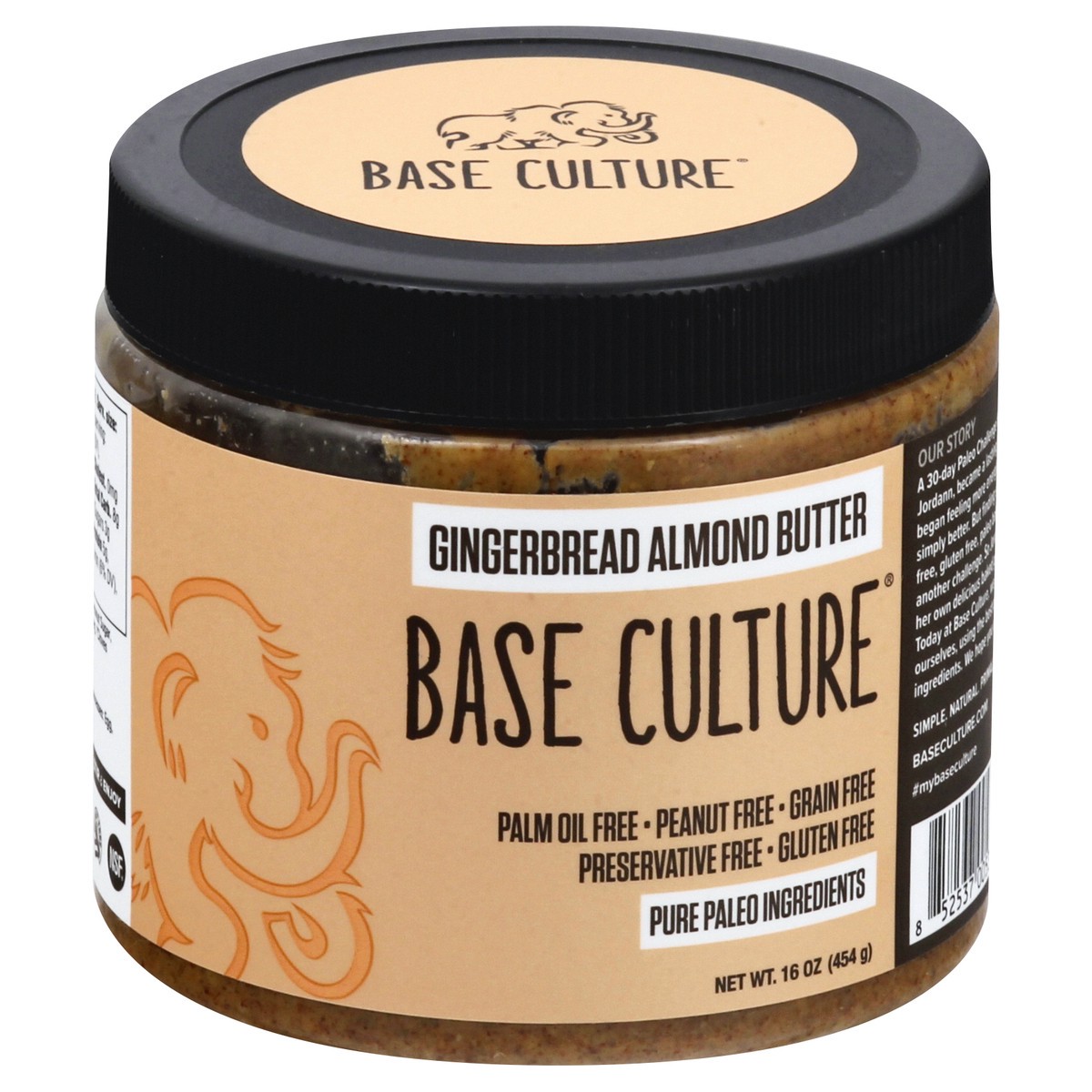 slide 3 of 12, Base Culture Gingerbread Almond Butter 16 oz, 16 oz