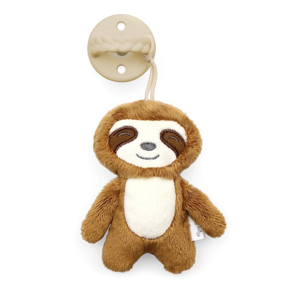 slide 2 of 3, Itzy Ritzy Sweetie Pal with Pacifier Sloth - Brown, 1 ct